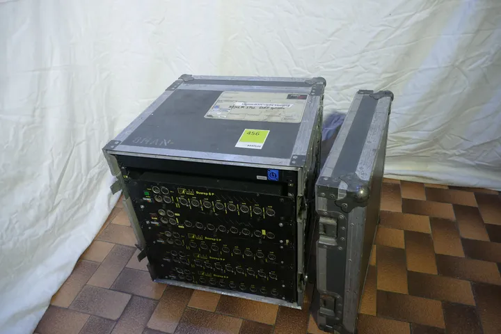 5x DMX Splitter in 19 Zoll Rack Amptown Case 12HE